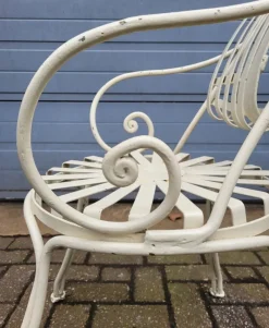 Pamono Antique French Wrought Iron Bistro Chairs, Set of 4><noscript><img width=