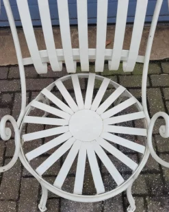 Pamono Antique French Wrought Iron Bistro Chairs, Set of 4><noscript><img width=