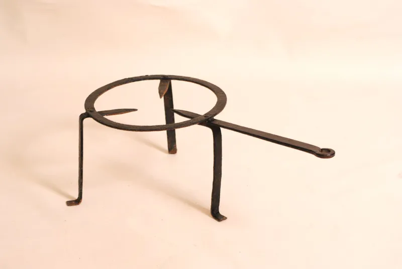 Outlet Pamono Antique French Wrought Iron Tripod Fireplace Stand, 1890s