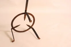 Outlet Pamono Antique French Wrought Iron Tripod Fireplace Stand, 1890s