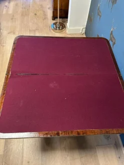 Outlet Pamono Antique Game Table in Mahogany