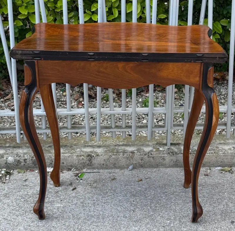 Hot Pamono Antique Gaming Table with Drawer, 1920s