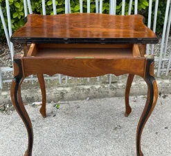 Hot Pamono Antique Gaming Table with Drawer, 1920s