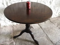 Pamono Antique George III Birdcage Tilt Top Wine Table in Red Walnut, 1760><noscript><img width=