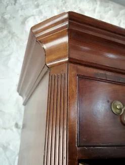 Pamono Antique George III Mahogany Tallboy, 1760><noscript><img width=