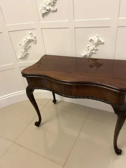 Online Pamono Antique George III Original Hepplewhite Carved Mahogany Card Table, 1770s