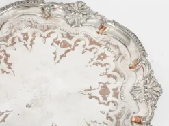 Pamono Antique George III Sheffield Silver-Plated Tray, 18th Century><noscript><img width=