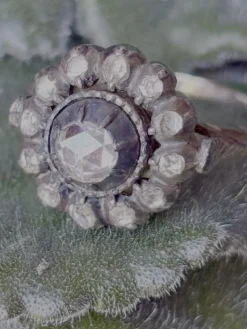 Online Pamono Antique Georgian Ring with Rose-Cut Diamonds, 1790