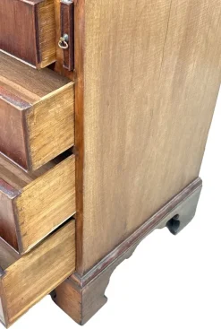 Pamono Antique Georgian Secretaire in Mahogany, 1870><noscript><img width=