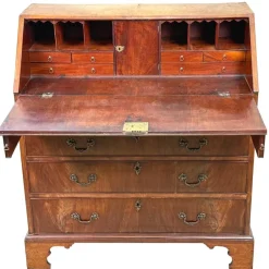 Pamono Antique Georgian Secretaire in Mahogany, 1870><noscript><img width=