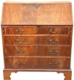 Pamono Antique Georgian Secretaire in Mahogany, 1870><noscript><img width=