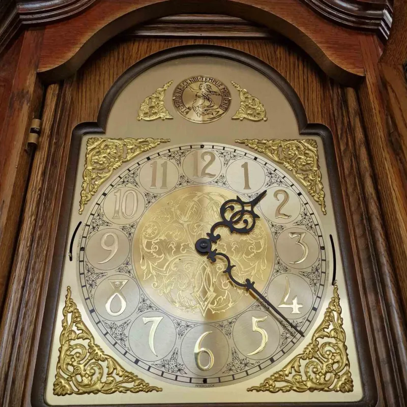 Pamono Antique Germa Table Clock withn Tempus Nascendi Tempus Moriendi Engraving> Clocks