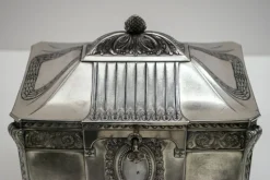 Pamono Antique German Art Nouveau Silver-Plated Jewelry Box from WMF><noscript><img width=