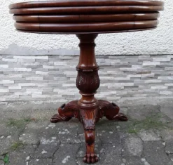 Best Pamono Antique German Gaming Table in Mahogany, 1860