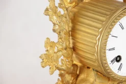 Pamono Antique German Gold-Plated Mantel Pendulum Clock, 1860s><noscript><img width=