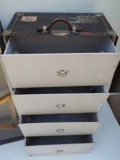 Pamono Antique German Suitcase from Mädler, 1890s><noscript><img width=