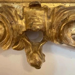 New Pamono Antique Gilded Frame Mirror, 1700s