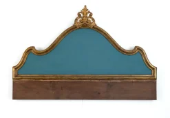 Pamono Antique Gilded Headboard with Louis XIV Style Central Decoration, 1950s> Beds & Bedroom Sets