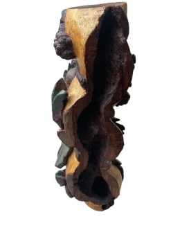 Pamono Antique Gilded Wooden Column, 1800s><noscript><img width=
