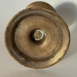 New Pamono Antique Gilt Bronze Candlestick, 1500s