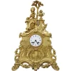 Pamono Antique Gilt Bronze Table Clock, 19th Century> Clocks