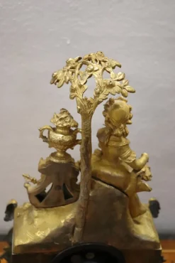 Pamono Antique Gilt Bronze Table Clock, 19th Century><noscript><img width=