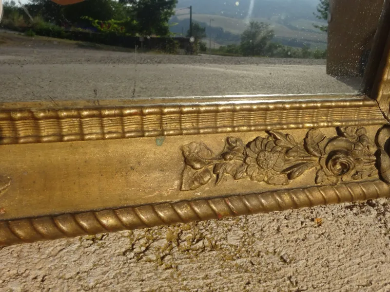 Sale Pamono Antique Gilt Frame Mirror in Beech