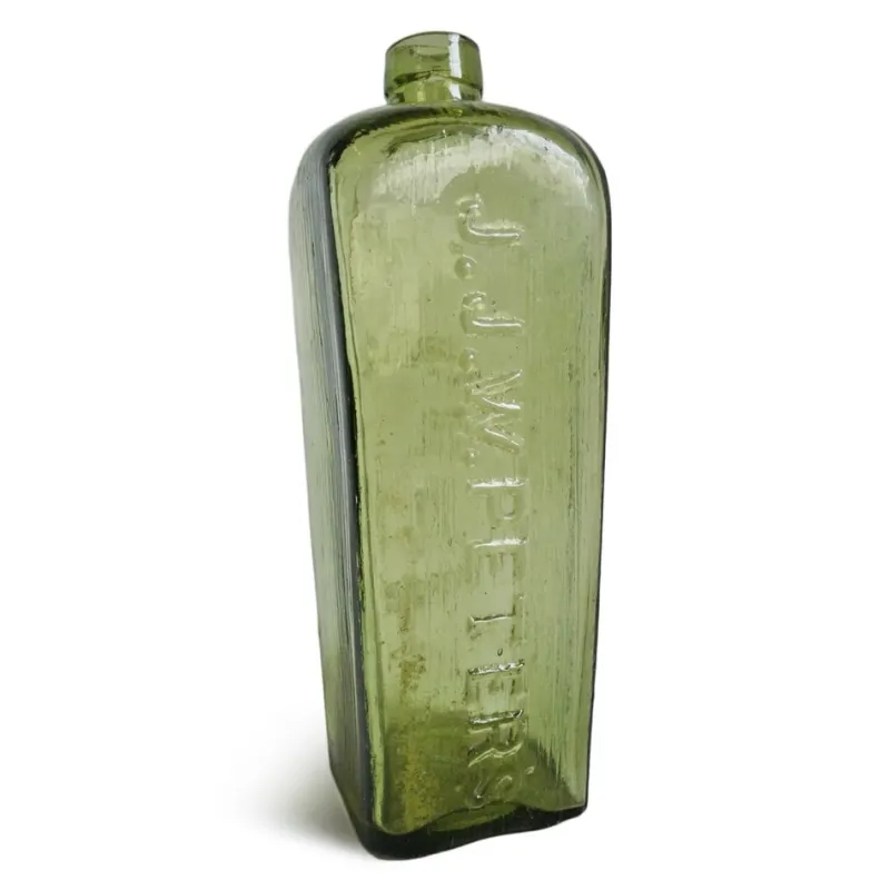 Pamono Antique Glass Gin Bottles, Set of 9> Glassware