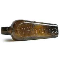Pamono Antique Glass Gin Bottles, Set of 9><noscript><img width=