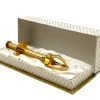 Hot Pamono Antique Gold-Plated Sugar Tongs with Decorated Handle, 1890s
