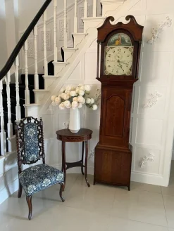 Pamono Antique Grandfather Clock in Oak and Mahogany by W. Prior for Skipton> Clocks