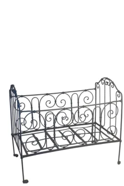 Pamono Antique Gray Wrought Iron Children's Bed, 1890s> Children's Chairs
