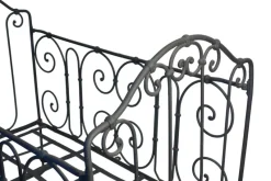 Pamono Antique Gray Wrought Iron Children's Bed, 1890s><noscript><img width=