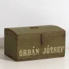 Pamono Antique Green Chest, 1920s> Trunks Crates & Baskets