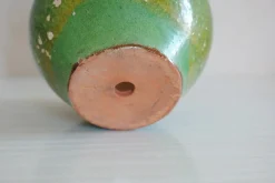 Discount Pamono Antique Green Glazed Terracotta Planter, 1890s