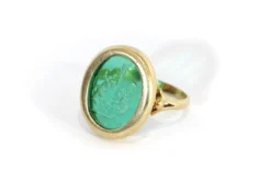 Best Pamono Antique Green Intaglio Ring