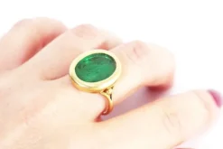 Best Pamono Antique Green Intaglio Ring