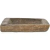 Pamono Antique Hand-Carved Solid Wood Trough> Planters And Jardiniere