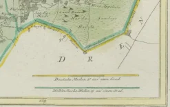 New Pamono Antique Hand-Colored Map of Eastern Friesland by Von Reilly, 1791