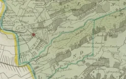 New Pamono Antique Hand-Colored Map of Eastern Friesland by Von Reilly, 1791