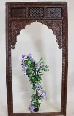 Pamono Antique Handmade and Handcarved Archway Door Frame, Nuristan, Afghanistan, 1920s><noscript><img width=