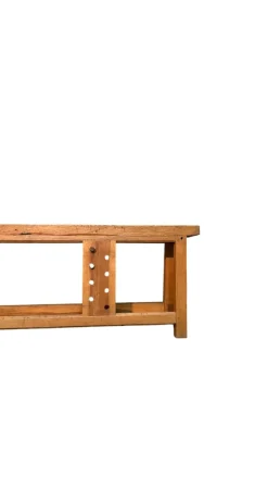 Clearance Pamono Antique Hornbeam Carpenters Table, 1800s