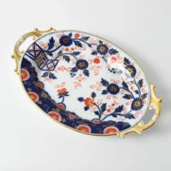 Pamono Antique Imari Pattern Porcelain Charger Plate from Fischer & Mieg Pirkenhammer, 1850s> Dinnerware Accessories