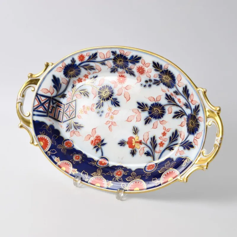 Pamono Antique Imari Pattern Porcelain Charger Plate from Fischer & Mieg Pirkenhammer, 1850s> Dinnerware Accessories