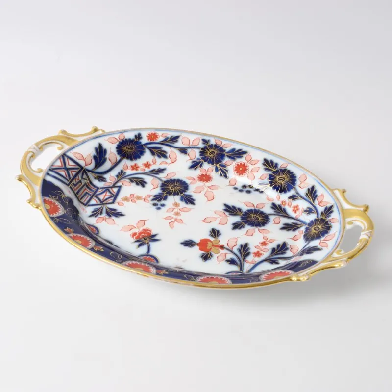 Pamono Antique Imari Pattern Porcelain Charger Plate from Fischer & Mieg Pirkenhammer, 1850s> Dinnerware Accessories