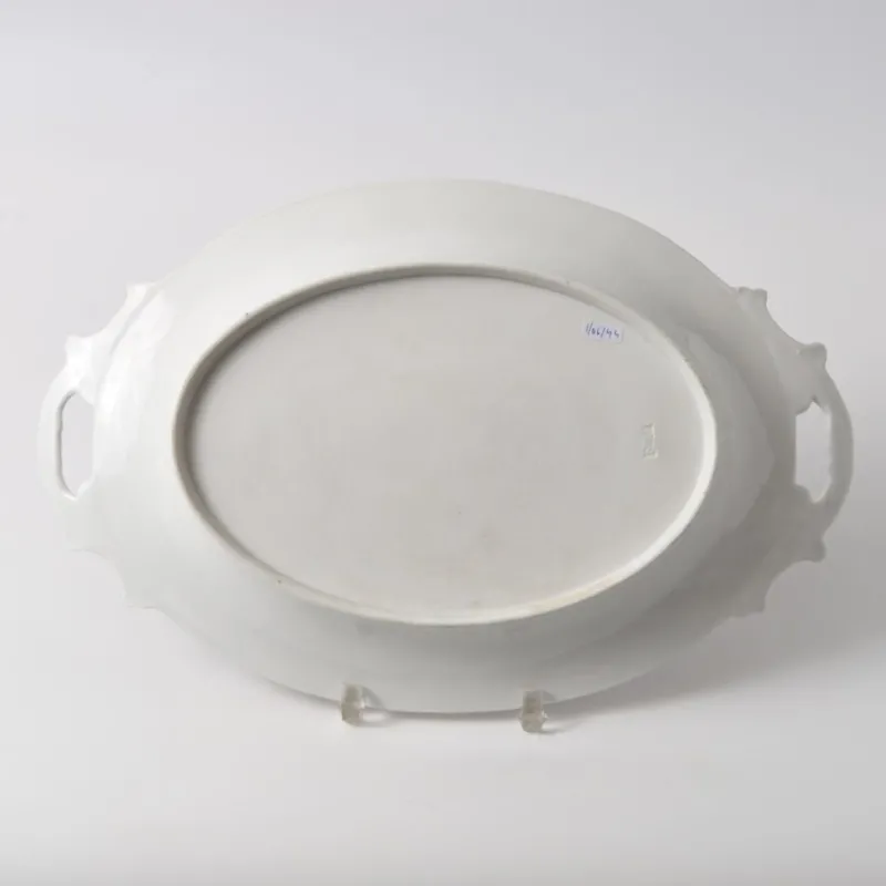 Pamono Antique Imari Pattern Porcelain Charger Plate from Fischer & Mieg Pirkenhammer, 1850s> Dinnerware Accessories