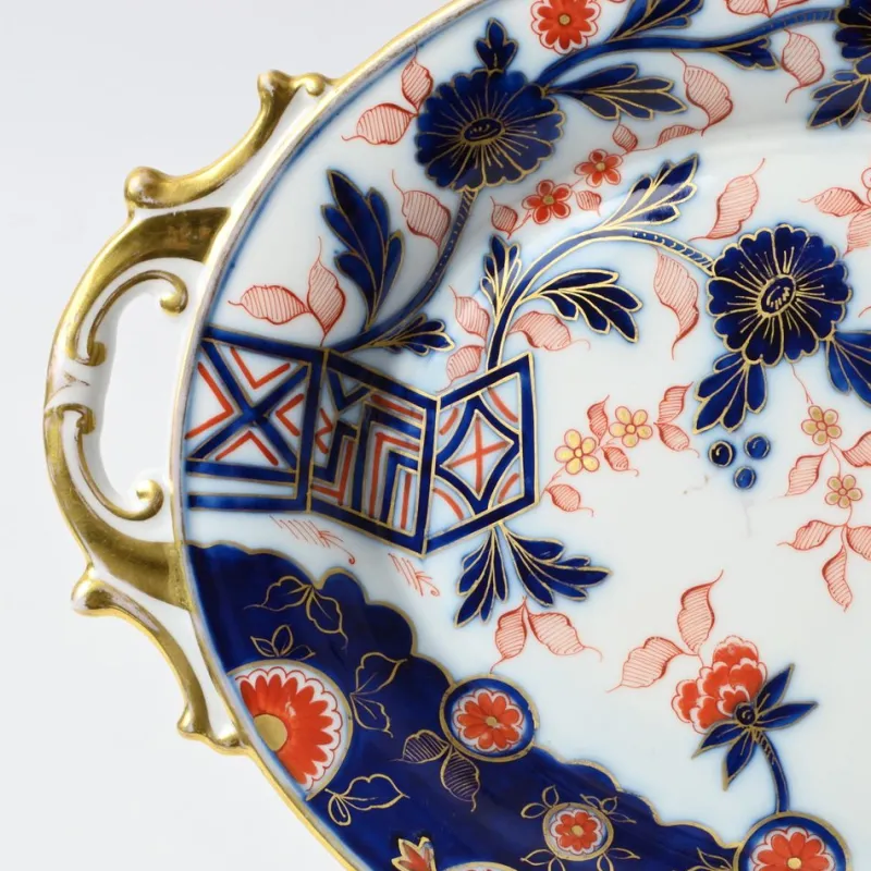 Pamono Antique Imari Pattern Porcelain Charger Plate from Fischer & Mieg Pirkenhammer, 1850s> Dinnerware Accessories