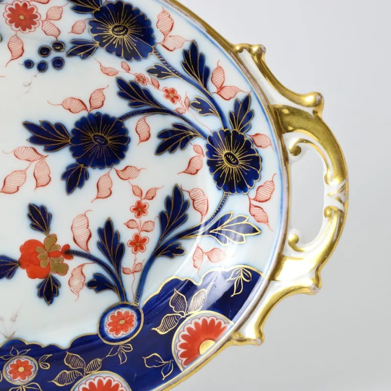 Pamono Antique Imari Pattern Porcelain Charger Plate from Fischer & Mieg Pirkenhammer, 1850s> Dinnerware Accessories