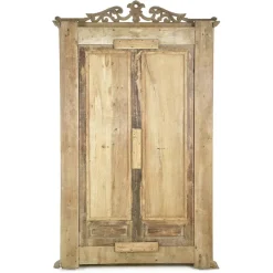 Online Pamono Antique Indian Double-Leaf Door in Carved Solid Wood