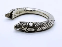 Pamono Antique Indian Makara Himachal Pradesh Bracelet in Silver, Early 1900s><noscript><img width=